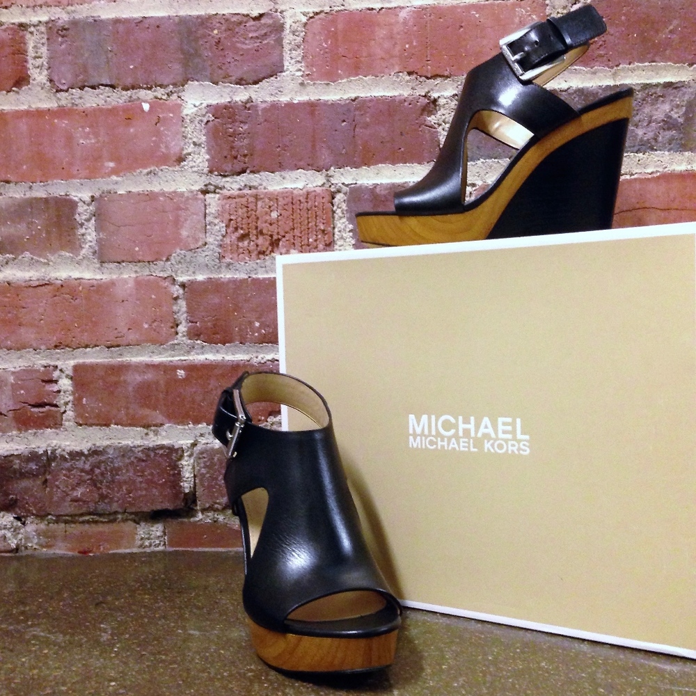 MICHAEL Michael Kors Josephine Wedge Leather